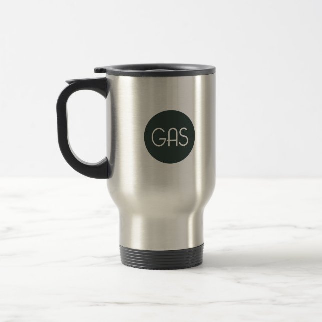 Gravação do GÁS e caneca de viagem de mistura do (Esquerda)
