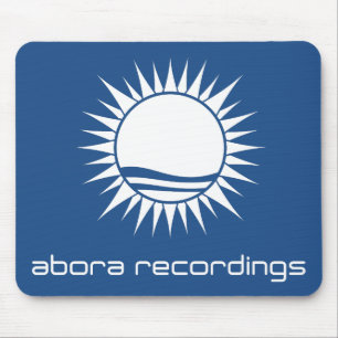 Gravações Mousepad Branco-em-Azul de Abora
