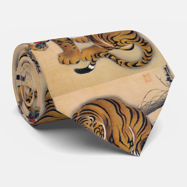 GRAVATA 伊 藤 若 冲 、 虎 図 (Rolled)