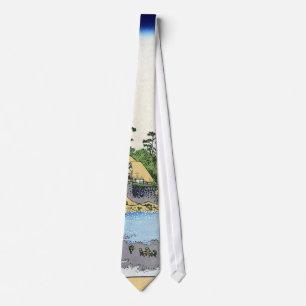 Gravata 相州江の島, opinião Monte Fuji do 北斎 de