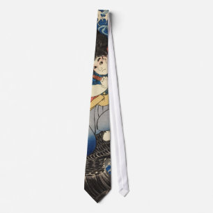 Gravata 鬼 若 丸, 国, Oniwakamaru, Kuniyoshi, Ukiyo-e