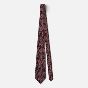 Gravata 120115 - Black on Pink e3868f