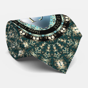 Gravata 19º Aniversário do Casamento Acquamarine Medalli