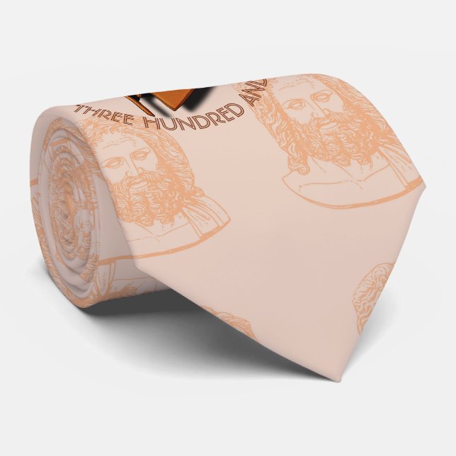 Gravata 301th capacete espartano desconhecido do grego do (Rolled)