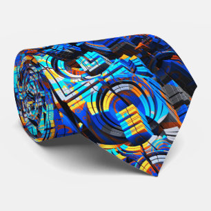 Gravata 3D arte abstracta 23