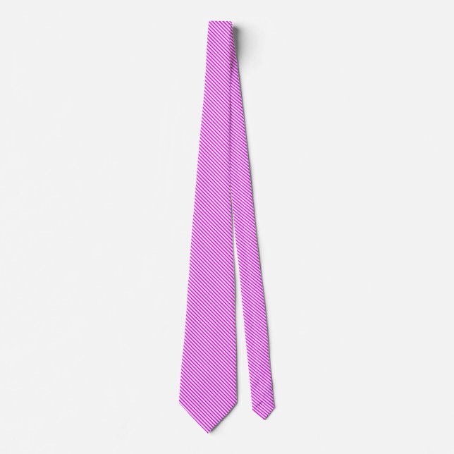 Gravata 45 Deg White e Magenta Lines II (Frente)