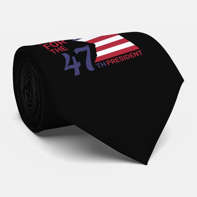 Gravata 47º Presidente, Bandeira Americana (Rolled)