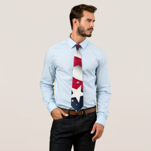 Gravata 4 de julho Vermelho e Azul