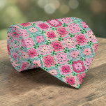 Gravata 70s Granny Square Crochet Necktie<br><div class="desc">This unique necktie features a vibrant 70s-inspired design, crafted with intricate granny square crochet. It's a bold and stylish statement piece, perfect for adding a touch of retro charm and handmade artistry to any outfit. The warm, inviting colors and textured pattern make it a conversation starter, suitable for both casual...</div>