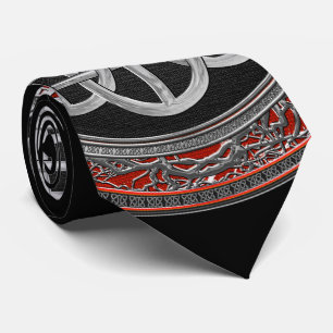 Gravata [900] Nó de Prata Celta Sagrado Cruz