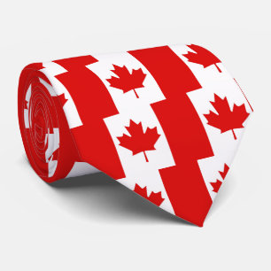 Gravata A bandeira da folha de bordo de Canadá