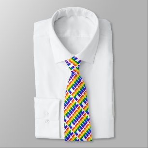 Gravata A bandeira do arco-íris do orgulho gay LGBT color