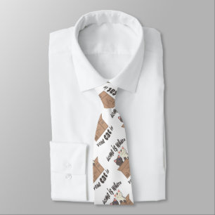 Gravata A citação engraçada de Home é onde seu gato está