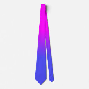 Gravata A cor de néon da máscara de Ombré do rosa azul 