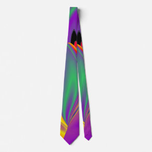 Gravata A Mágica das Cores, Abstrato 3D Rainbowart