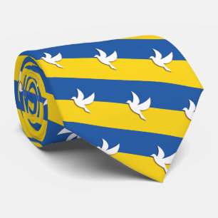 GRAVATA A PAZ BICOLORAL UCRÂNIA DOBRA A TIA DE BANDEIRA AZ