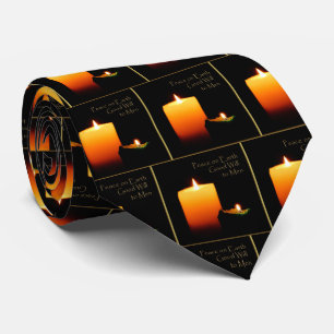 Gravata A paz no Natal da terra Candles o laço dos homens