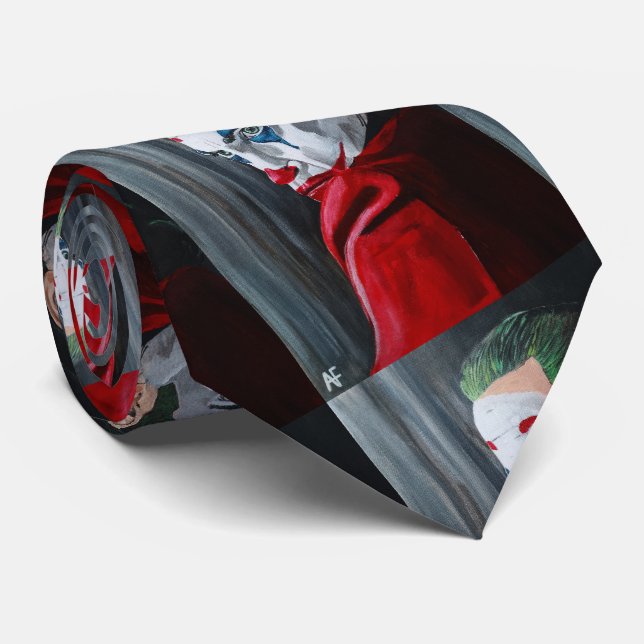 Gravata A pintura de Villain por Alfred Fox (Rolled)