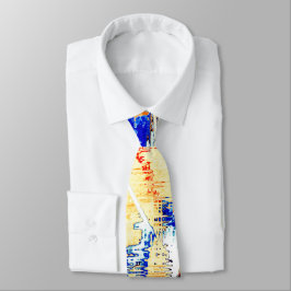 Gravata A tinta correu em mais de uma direção? Laranja, az