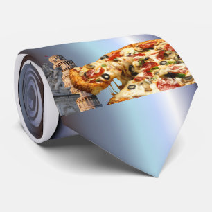 Gravata A torre inclinada da pizza (Pisa)