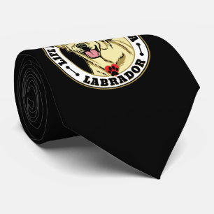 Gravata A Vida É Melhor Com Uma Raça Branca De Cachorro 