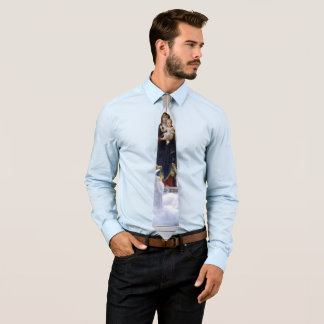 Gravata A Virgem com Anjos por William Adolphe Bouguere