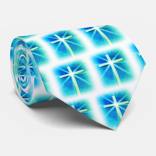 Gravata Abençoado por Deus Neck Tie (Rolled)