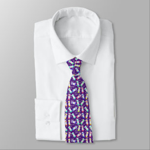 Gravata Abreviaturas de Tie Purple, do farmacêutico