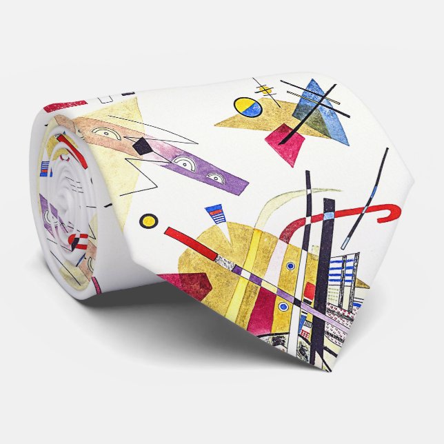 Gravata Abstração impressionante - Kandinsky (Rolled)