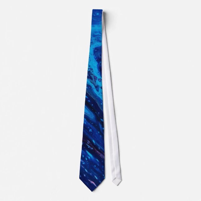 Gravata Abstract blue galaxy (Frente)