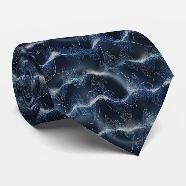 Gravata Abstract Energy Wave Pattern (Rolled)