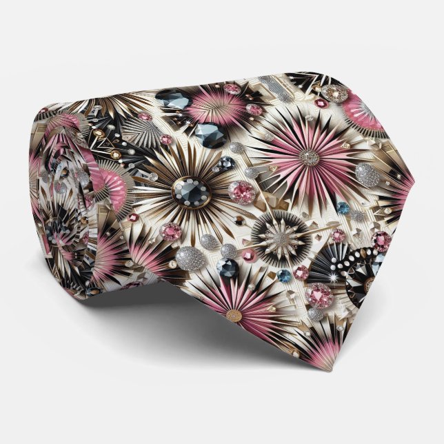 Gravata Abstract Mid Century Modern Starburst Diamond (Rolled)