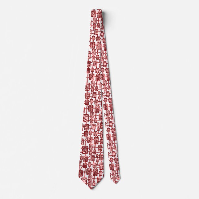 Gravata Abstrato 041113 - Ruby on Black (Ruby em preto) (Frente)