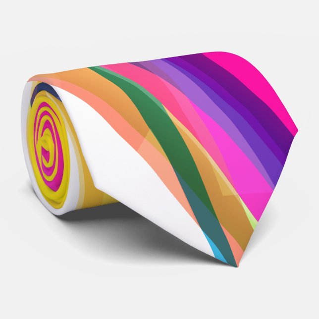 Gravata Abstrato Art 7 Tie (Rolled)