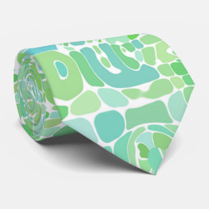 Gravata Abstrato Blobs Funky
