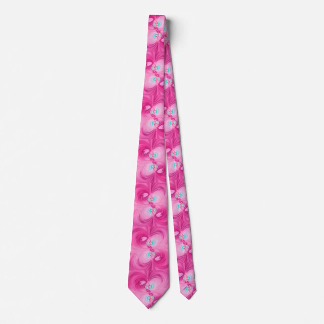 Gravata Abstrato Bright Pink Tie (Frente)