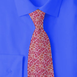 Gravata Abstrato Coral
