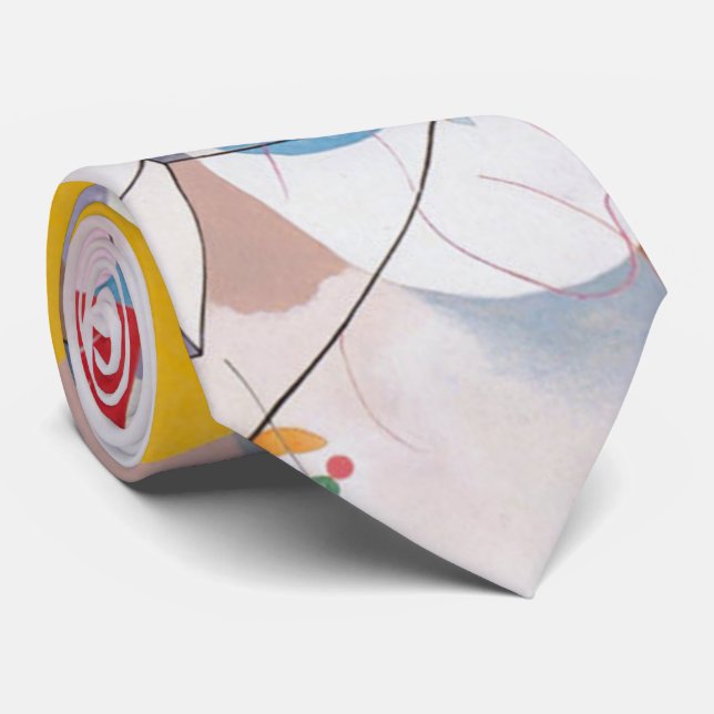 Gravata Abstrato da curva dominante de Kandinsky (Rolled)