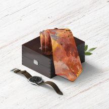 Abstrato de Chic Moderno Terracotta Rust Brown