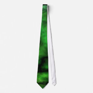 Gravata Abstrato de Halloween do Funky Neon Green