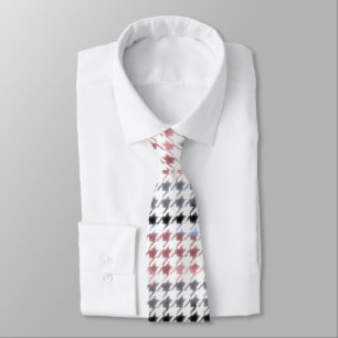 Gravata Abstrato de Houndstooth