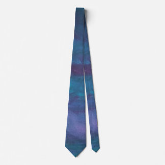 Gravata Abstrato de Ombre Azul | Roxo Violeta-Teal Turques
