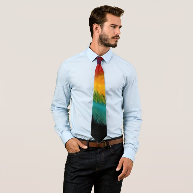 Gravata Abstrato de penas sudoeste (In Situ)