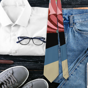 Gravata Abstrato Floral Riscado Especial