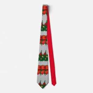 Gravata Abstrato Holiday ou Anyday Red Green Cinza