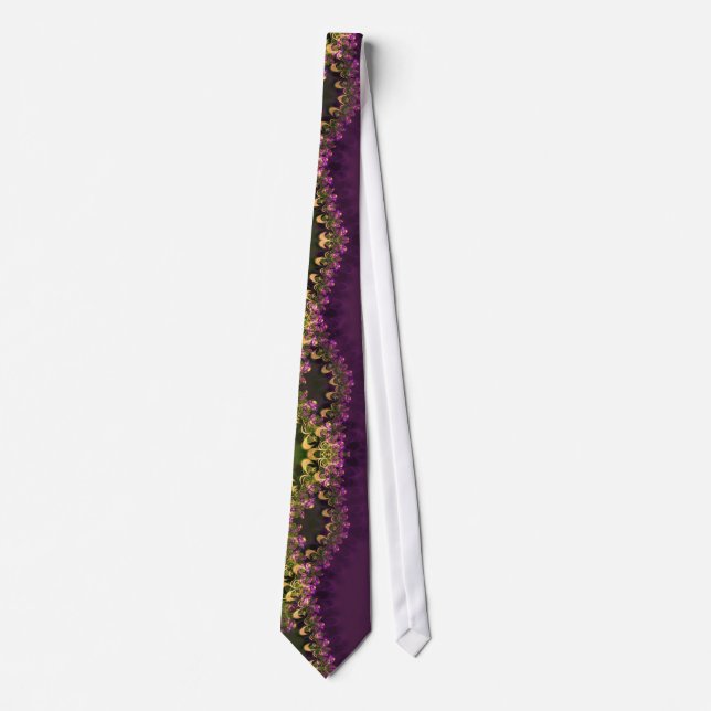 Gravata Abstrato Lace Fractal Fashion Art Neck (Frente)
