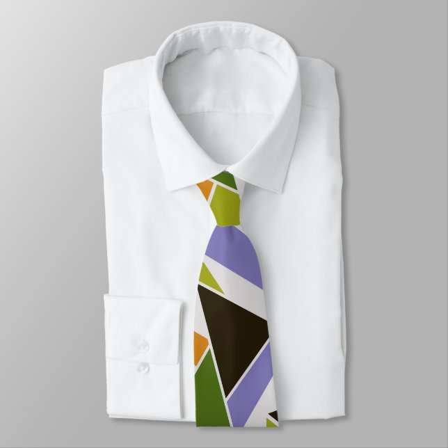 Gravata Abstrato moderno do século médio Geométrico (Amarrado)