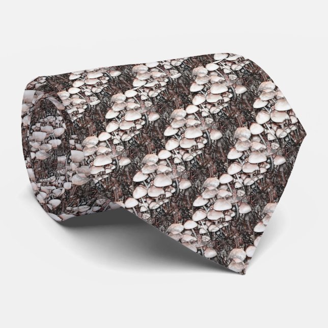 Gravata Abstrato Mushroom Divertiam a arte (Rolled)