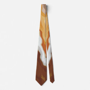 Gravata Abstrato Pastel Paint Fox Tail Edition Coluna