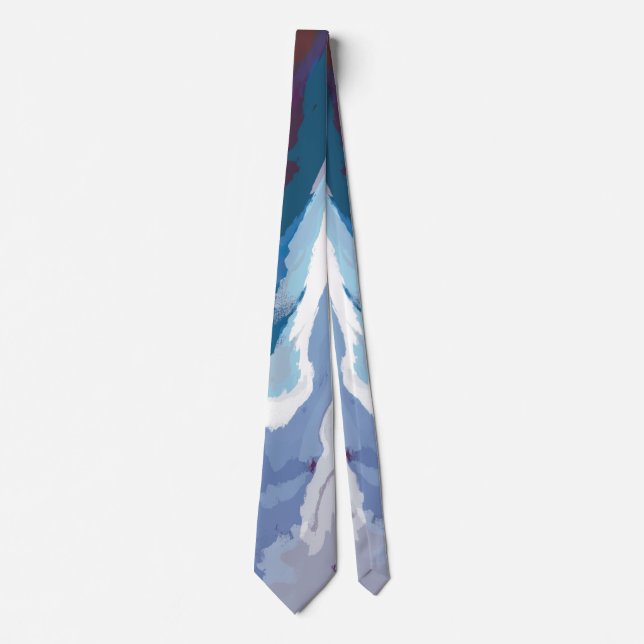 Gravata Abstrato Pastel Paint Mountain Edition (Frente)